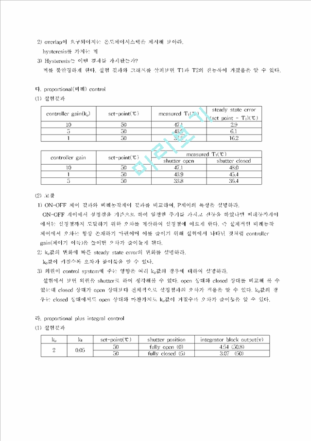 [자연과학]화학공학 실험 - 열풍온도제어 실험.hwp